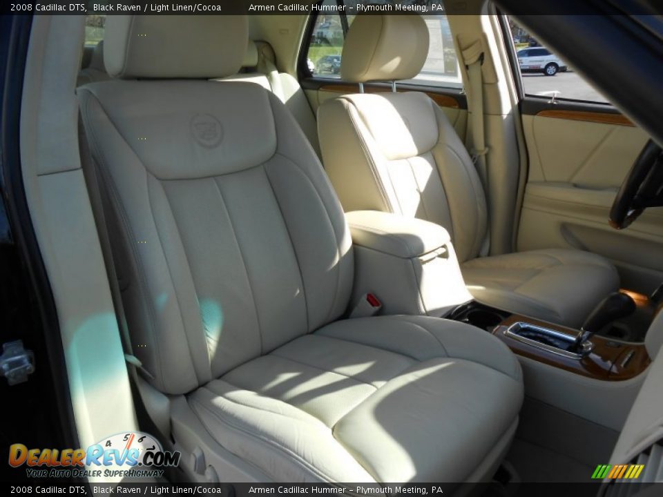 2008 Cadillac DTS Black Raven / Light Linen/Cocoa Photo #14