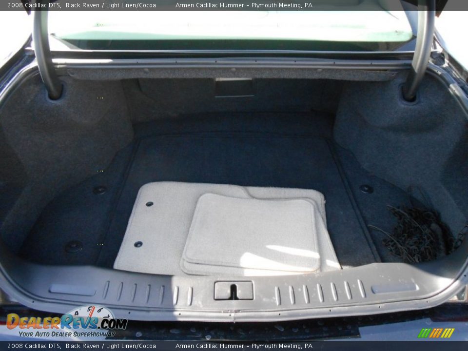2008 Cadillac DTS Black Raven / Light Linen/Cocoa Photo #15