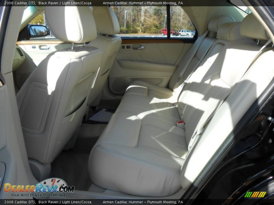 2008 Cadillac DTS Black Raven / Light Linen/Cocoa Photo #16