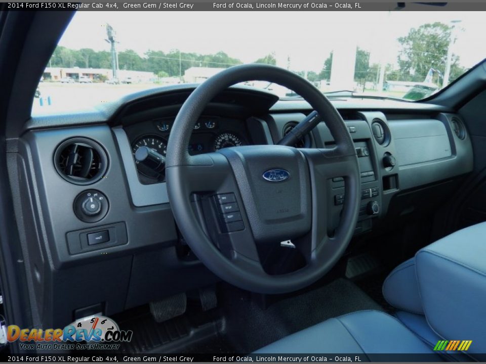 Steel Grey Interior - 2014 Ford F150 XL Regular Cab 4x4 Photo #7