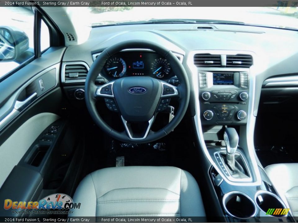 2014 Ford Fusion S Sterling Gray / Earth Gray Photo #8