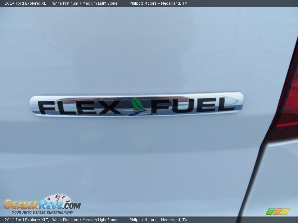 2014 Ford Explorer XLT White Platinum / Medium Light Stone Photo #15