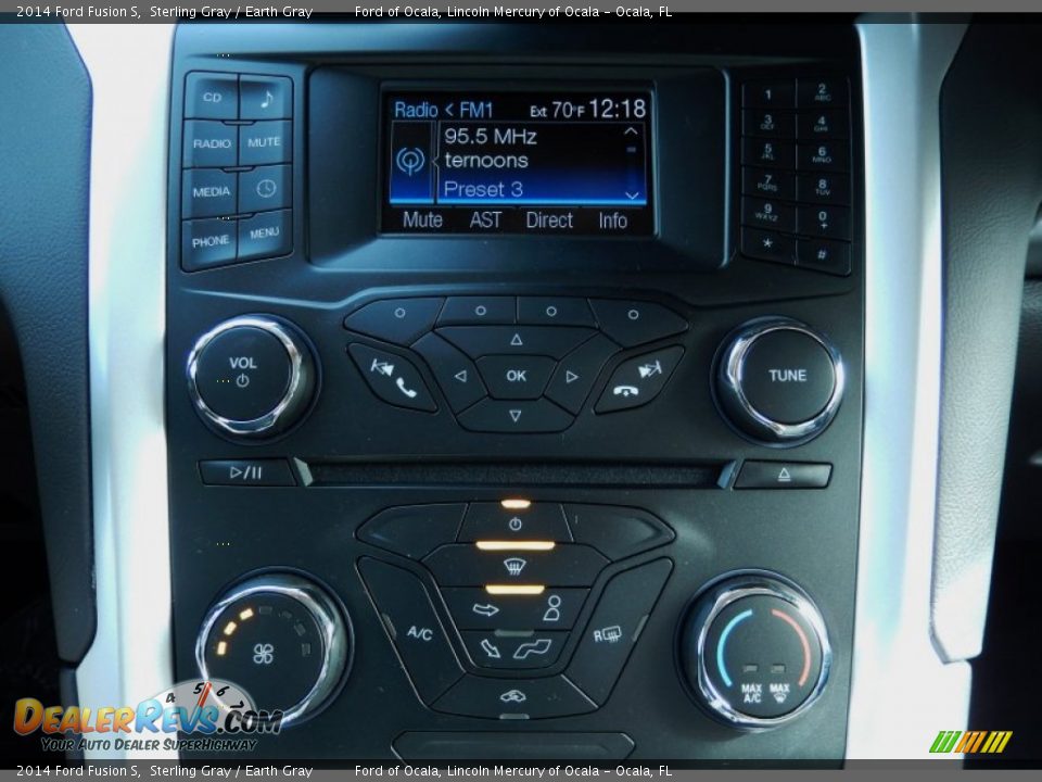 2014 Ford Fusion S Sterling Gray / Earth Gray Photo #10