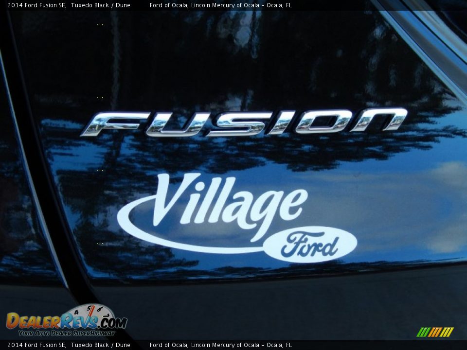 2014 Ford Fusion SE Tuxedo Black / Dune Photo #4