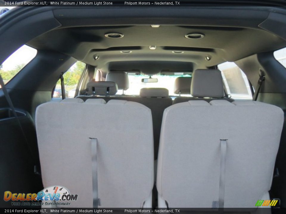 2014 Ford Explorer XLT White Platinum / Medium Light Stone Photo #25