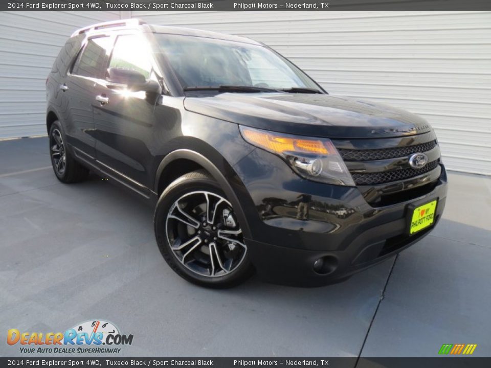 2014 Ford Explorer Sport 4WD Tuxedo Black / Sport Charcoal Black Photo #1