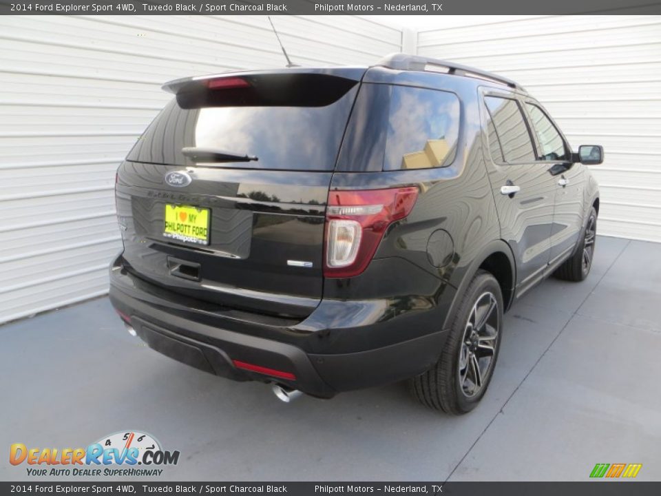 2014 Ford Explorer Sport 4WD Tuxedo Black / Sport Charcoal Black Photo #4