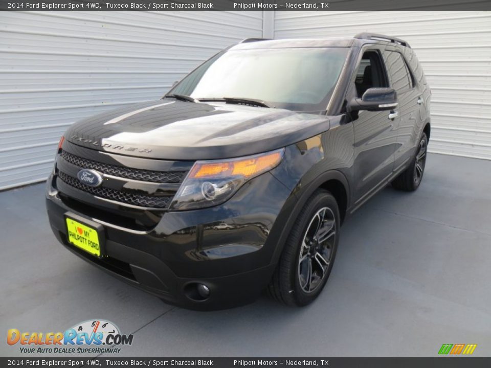 2014 Ford Explorer Sport 4WD Tuxedo Black / Sport Charcoal Black Photo #7