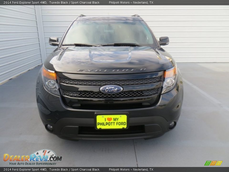 2014 Ford Explorer Sport 4WD Tuxedo Black / Sport Charcoal Black Photo #8