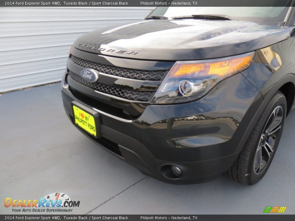 2014 Ford Explorer Sport 4WD Tuxedo Black / Sport Charcoal Black Photo #10