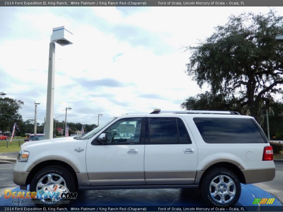 White Platinum 2014 Ford Expedition EL King Ranch Photo #2