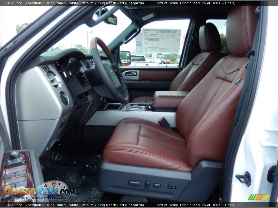 King Ranch Red (Chaparral) Interior - 2014 Ford Expedition EL King Ranch Photo #6
