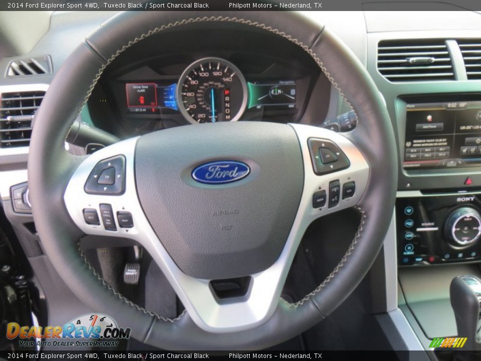 2014 Ford Explorer Sport 4WD Steering Wheel Photo #35