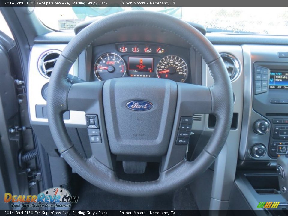 2014 Ford F150 FX4 SuperCrew 4x4 Steering Wheel Photo #36