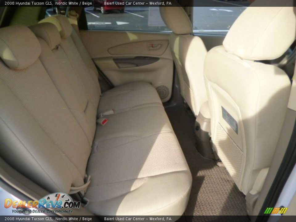 2008 Hyundai Tucson GLS Nordic White / Beige Photo #11