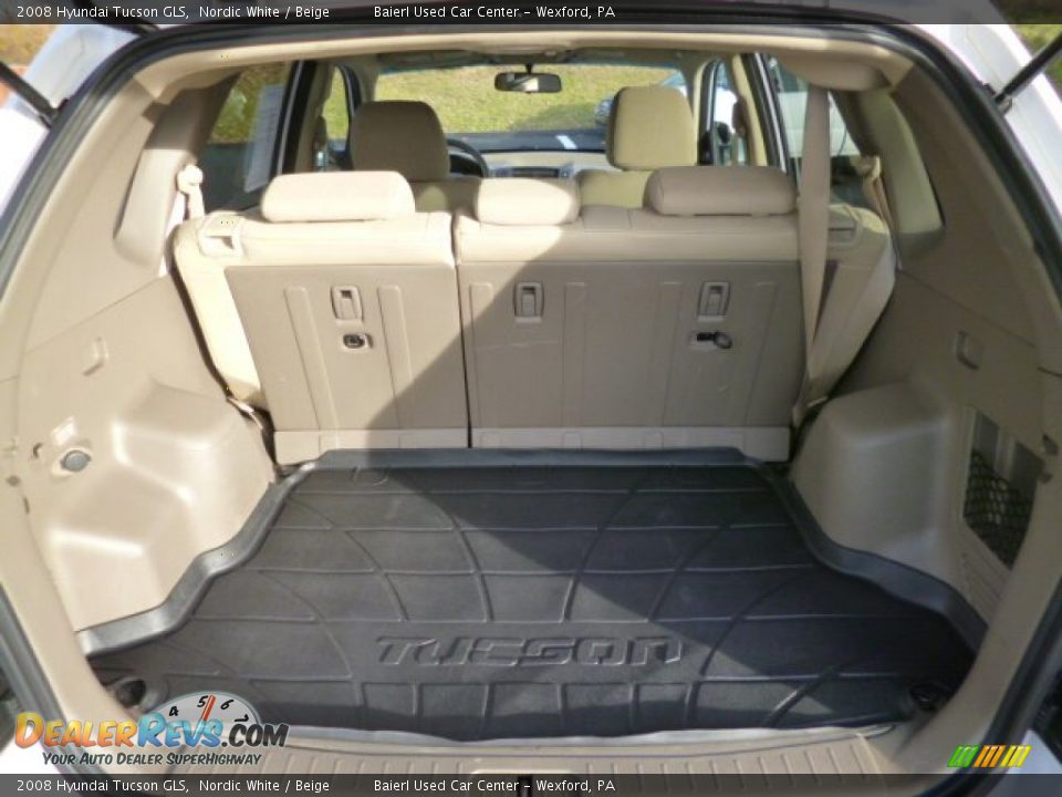 2008 Hyundai Tucson GLS Nordic White / Beige Photo #12