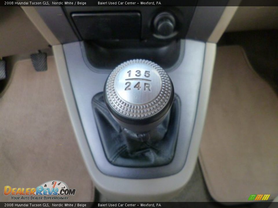 2008 Hyundai Tucson GLS Nordic White / Beige Photo #18