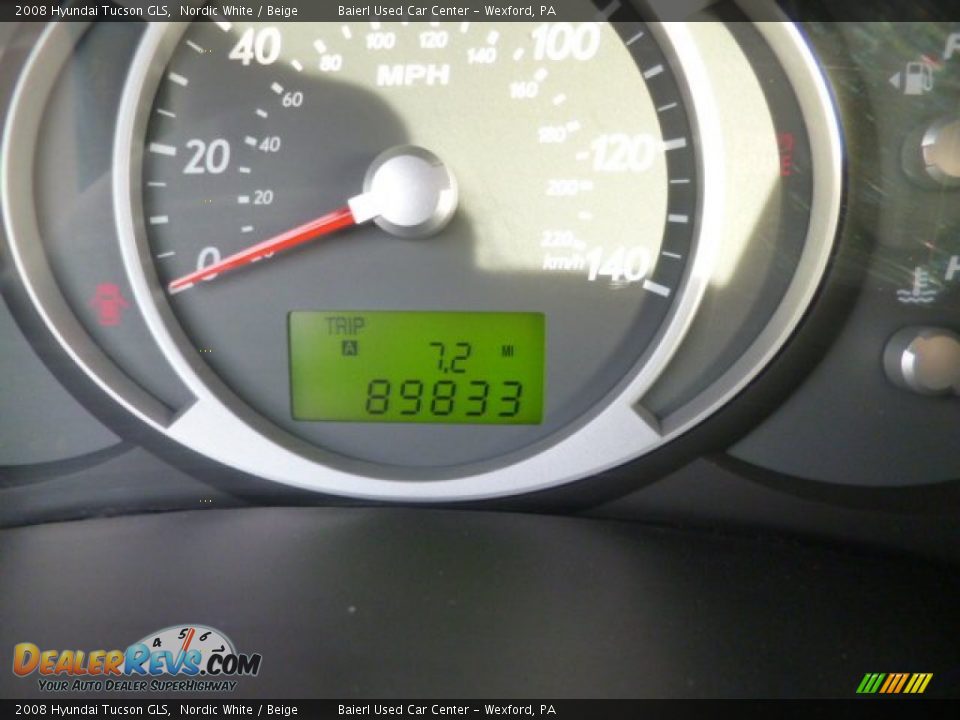 2008 Hyundai Tucson GLS Nordic White / Beige Photo #20