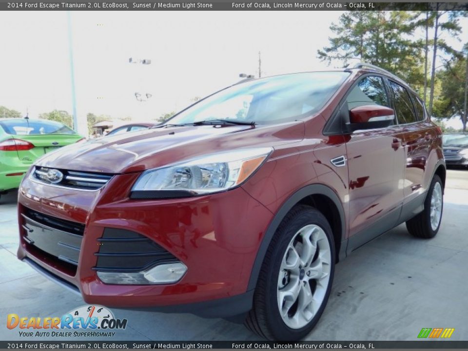 2014 Ford Escape Titanium 2.0L EcoBoost Sunset / Medium Light Stone Photo #1