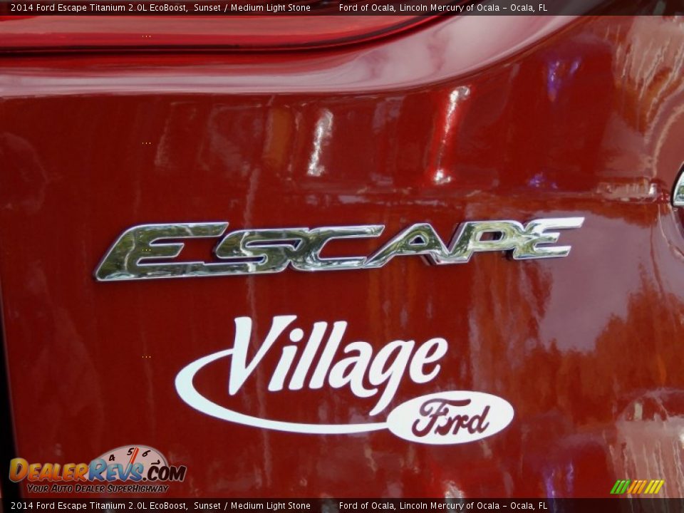 2014 Ford Escape Titanium 2.0L EcoBoost Sunset / Medium Light Stone Photo #4