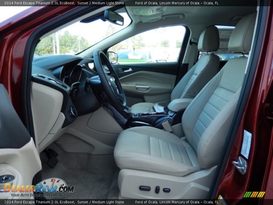 2014 Ford Escape Titanium 2.0L EcoBoost Sunset / Medium Light Stone Photo #6