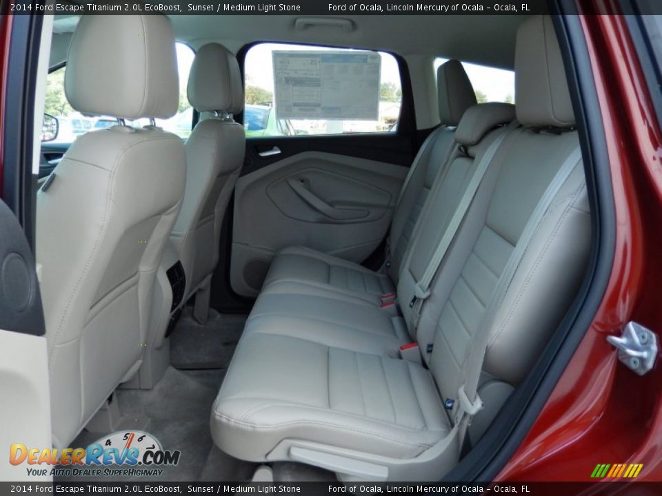 2014 Ford Escape Titanium 2.0L EcoBoost Sunset / Medium Light Stone Photo #7