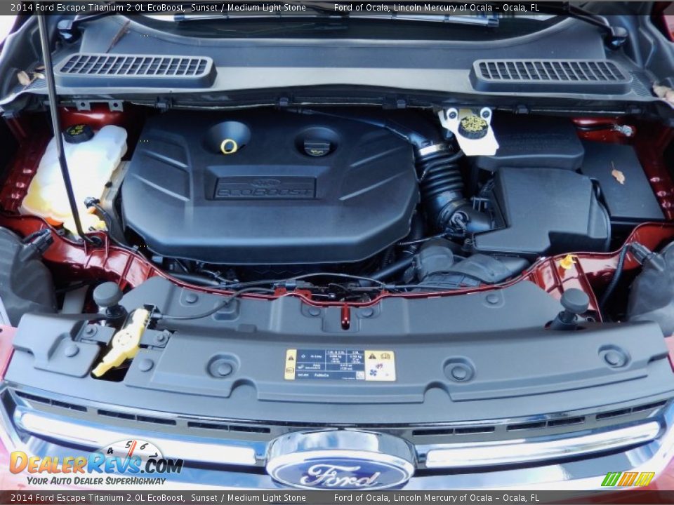 2014 Ford Escape Titanium 2.0L EcoBoost Sunset / Medium Light Stone Photo #11
