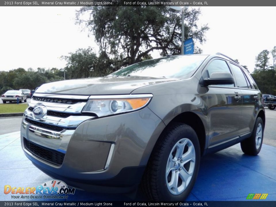 2013 Ford Edge SEL Mineral Gray Metallic / Medium Light Stone Photo #1