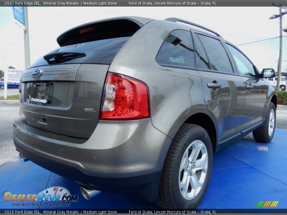 2013 Ford Edge SEL Mineral Gray Metallic / Medium Light Stone Photo #3