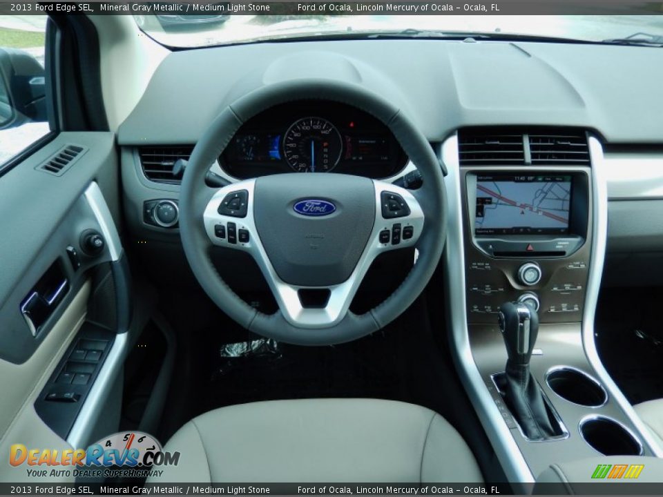2013 Ford Edge SEL Mineral Gray Metallic / Medium Light Stone Photo #8