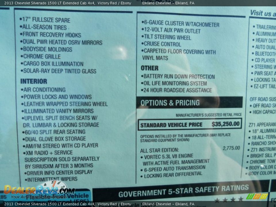 2013 Chevrolet Silverado 1500 LT Extended Cab 4x4 Victory Red / Ebony Photo #18