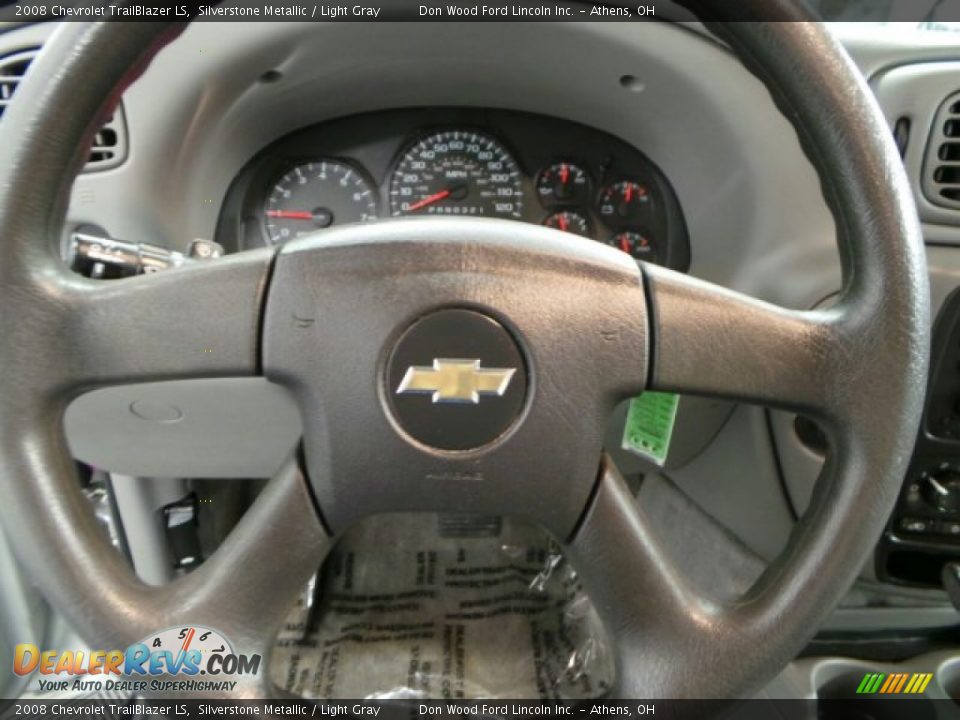 2008 Chevrolet TrailBlazer LS Silverstone Metallic / Light Gray Photo #17
