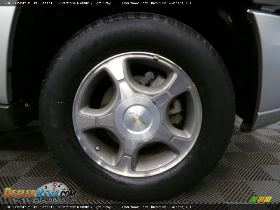2008 Chevrolet TrailBlazer LS Silverstone Metallic / Light Gray Photo #26