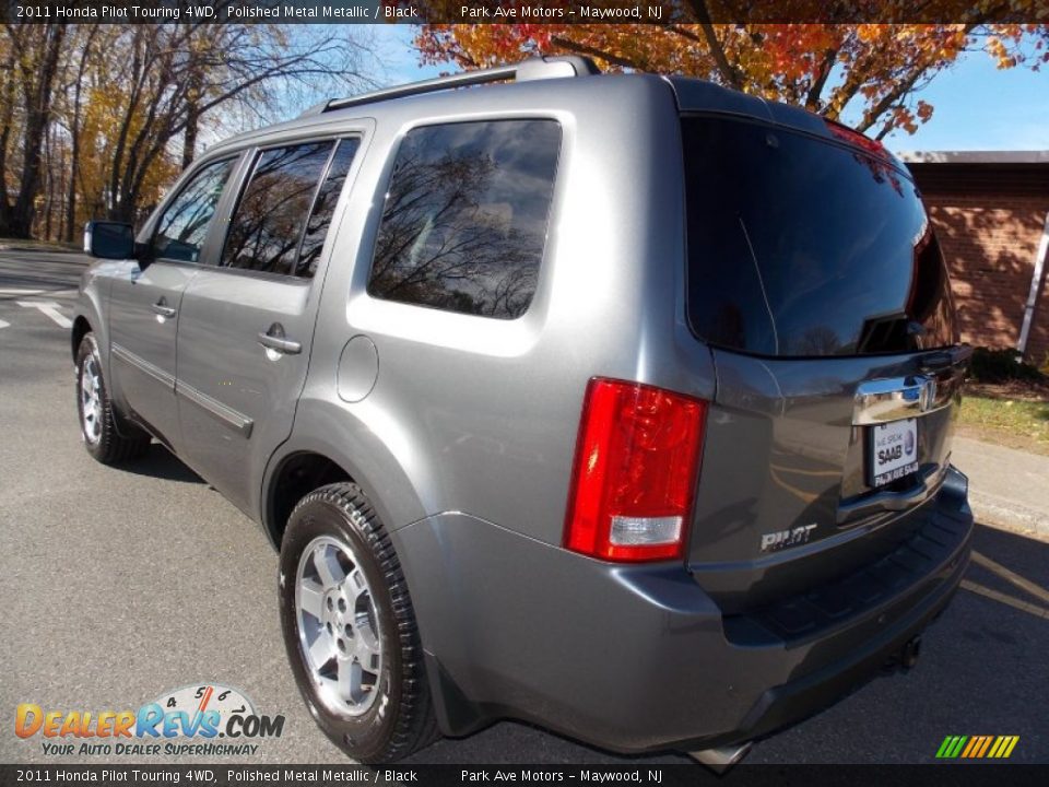 2011 Honda Pilot Touring 4WD Polished Metal Metallic / Black Photo #3