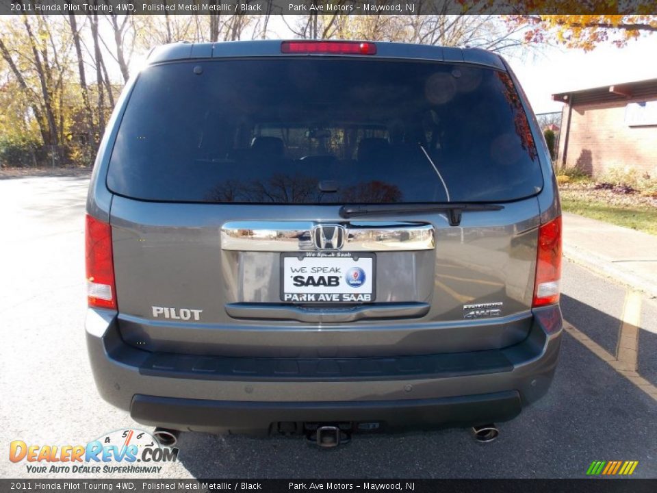 2011 Honda Pilot Touring 4WD Polished Metal Metallic / Black Photo #4