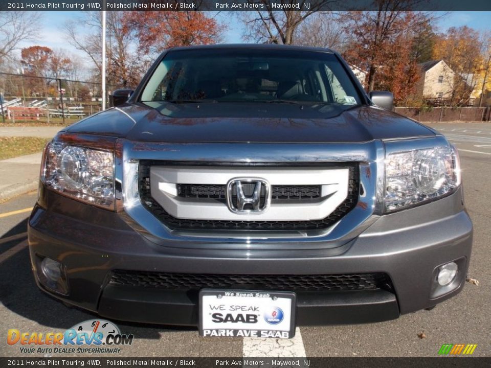 2011 Honda Pilot Touring 4WD Polished Metal Metallic / Black Photo #8