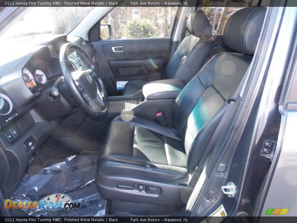 2011 Honda Pilot Touring 4WD Polished Metal Metallic / Black Photo #12