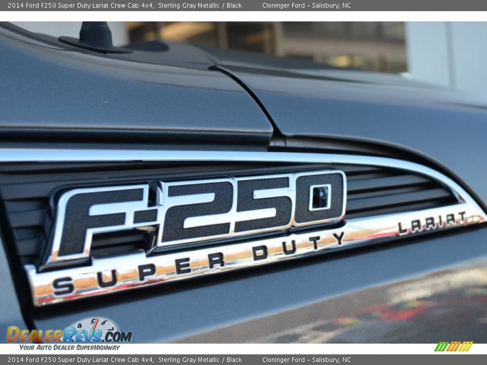 2014 Ford F250 Super Duty Lariat Crew Cab 4x4 Sterling Gray Metallic / Black Photo #14