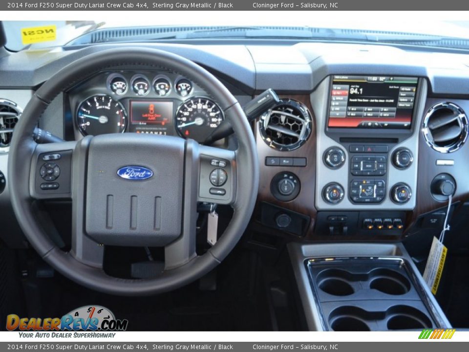2014 Ford F250 Super Duty Lariat Crew Cab 4x4 Sterling Gray Metallic / Black Photo #17