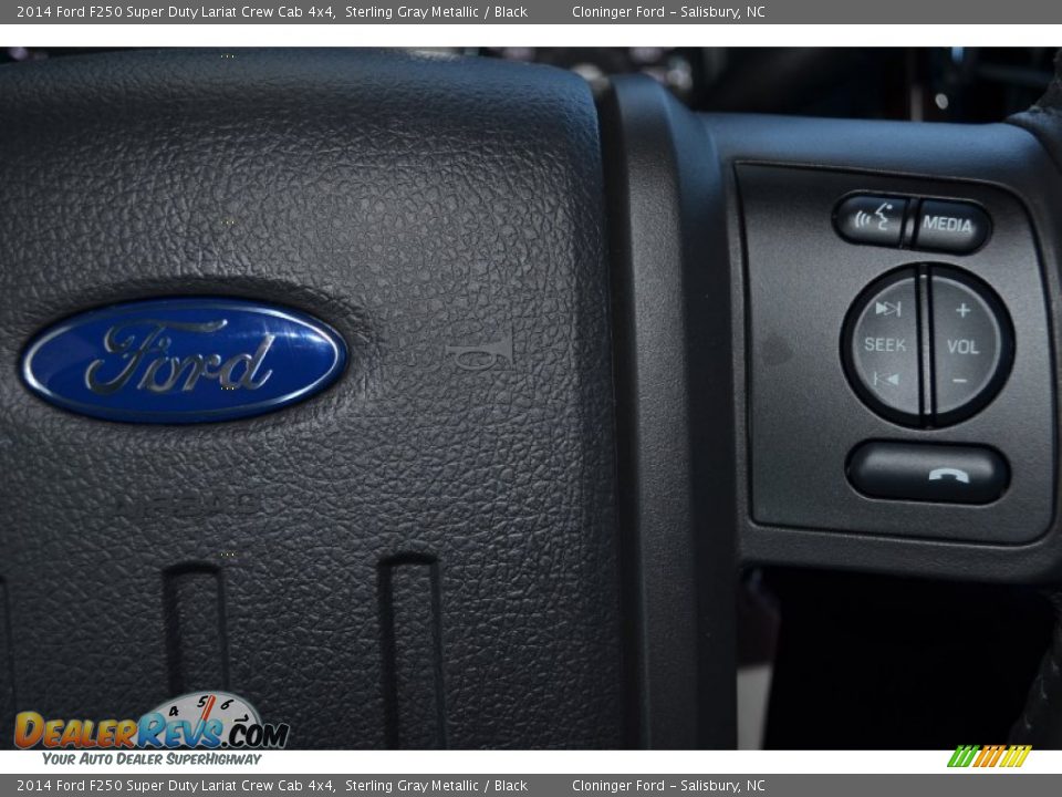 2014 Ford F250 Super Duty Lariat Crew Cab 4x4 Sterling Gray Metallic / Black Photo #31
