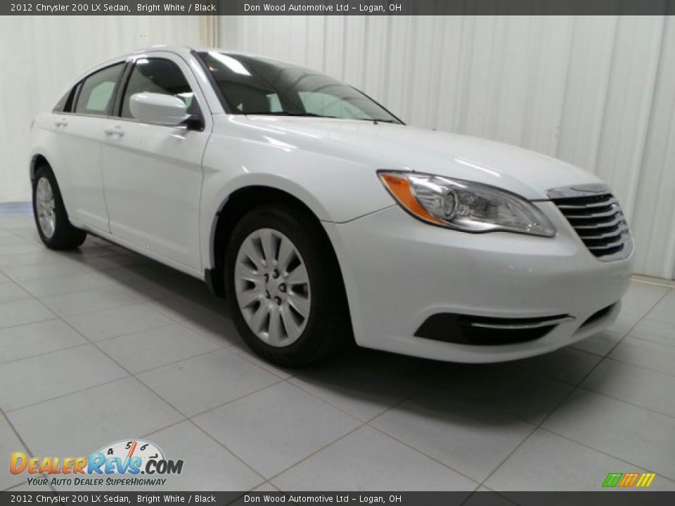 2012 Chrysler 200 LX Sedan Bright White / Black Photo #1