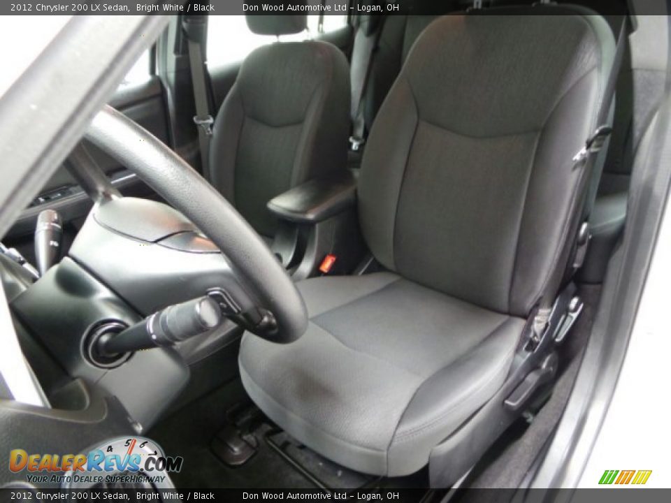 2012 Chrysler 200 LX Sedan Bright White / Black Photo #5