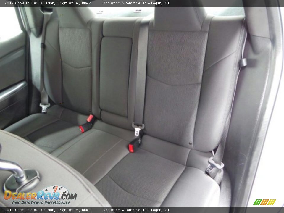 2012 Chrysler 200 LX Sedan Bright White / Black Photo #6