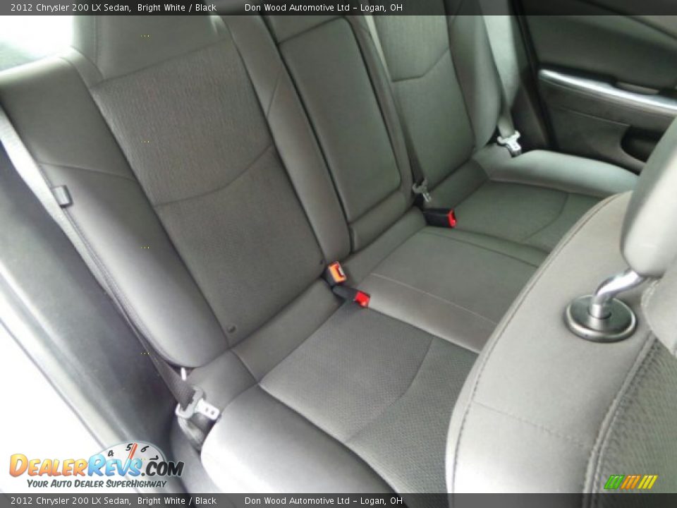 2012 Chrysler 200 LX Sedan Bright White / Black Photo #7