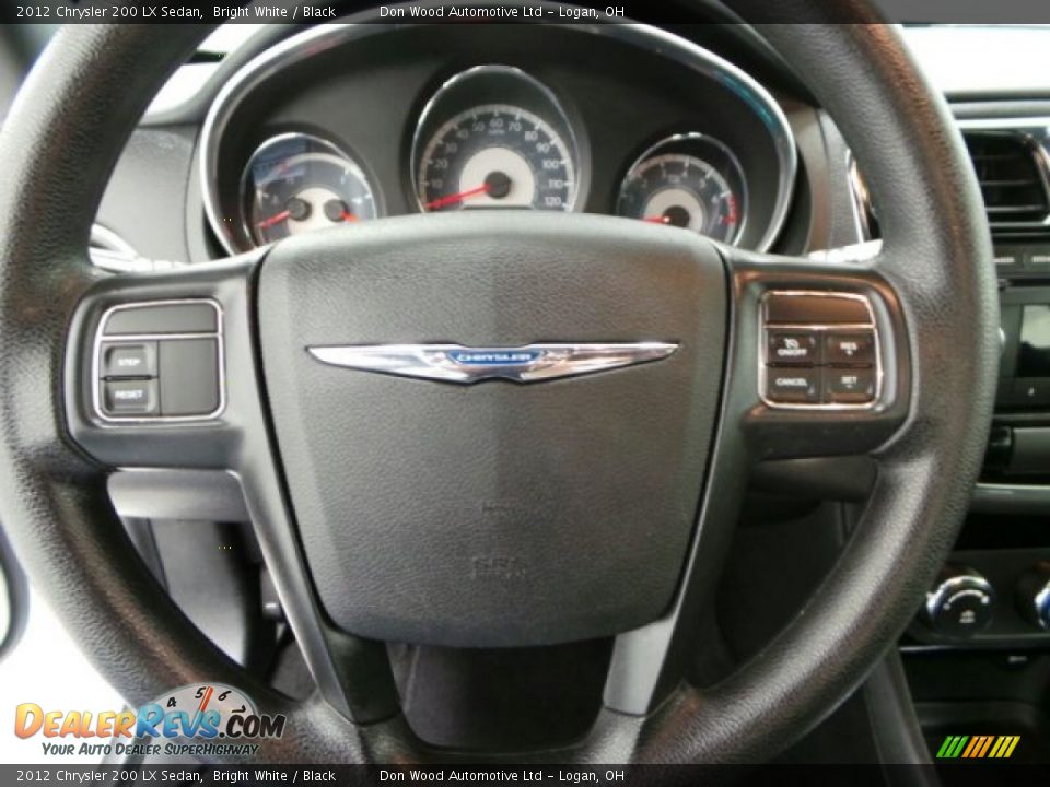 2012 Chrysler 200 LX Sedan Bright White / Black Photo #14