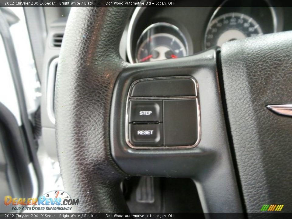 2012 Chrysler 200 LX Sedan Bright White / Black Photo #15