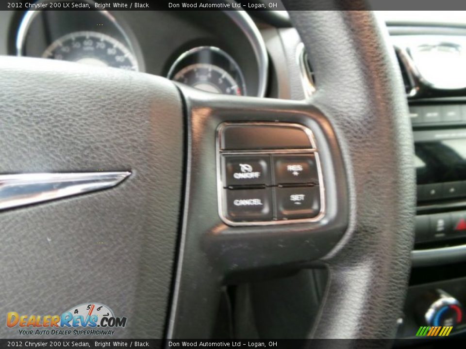 2012 Chrysler 200 LX Sedan Bright White / Black Photo #16