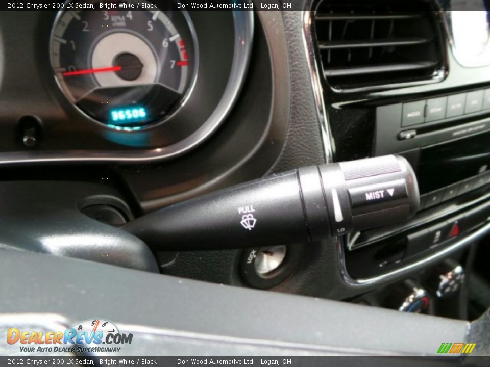 2012 Chrysler 200 LX Sedan Bright White / Black Photo #18