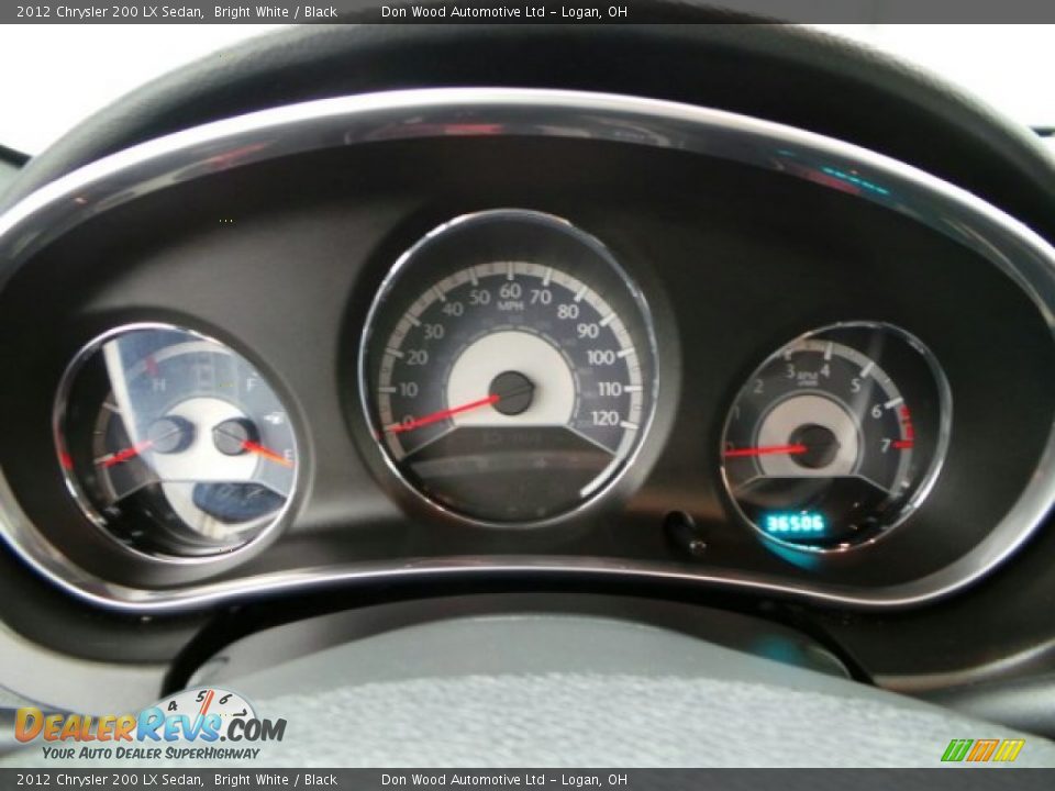 2012 Chrysler 200 LX Sedan Bright White / Black Photo #19