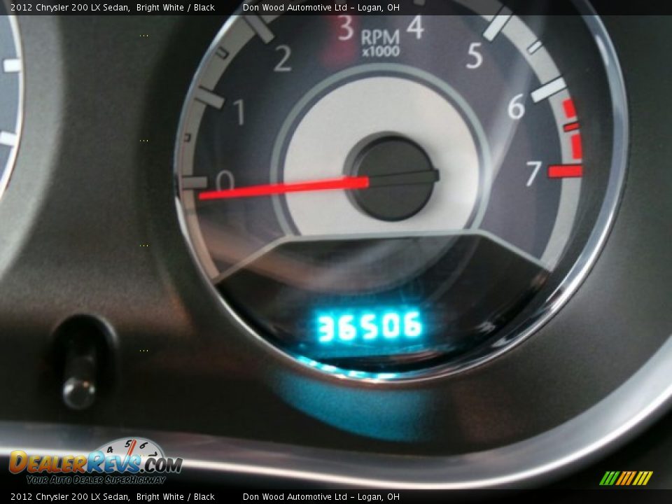 2012 Chrysler 200 LX Sedan Bright White / Black Photo #20